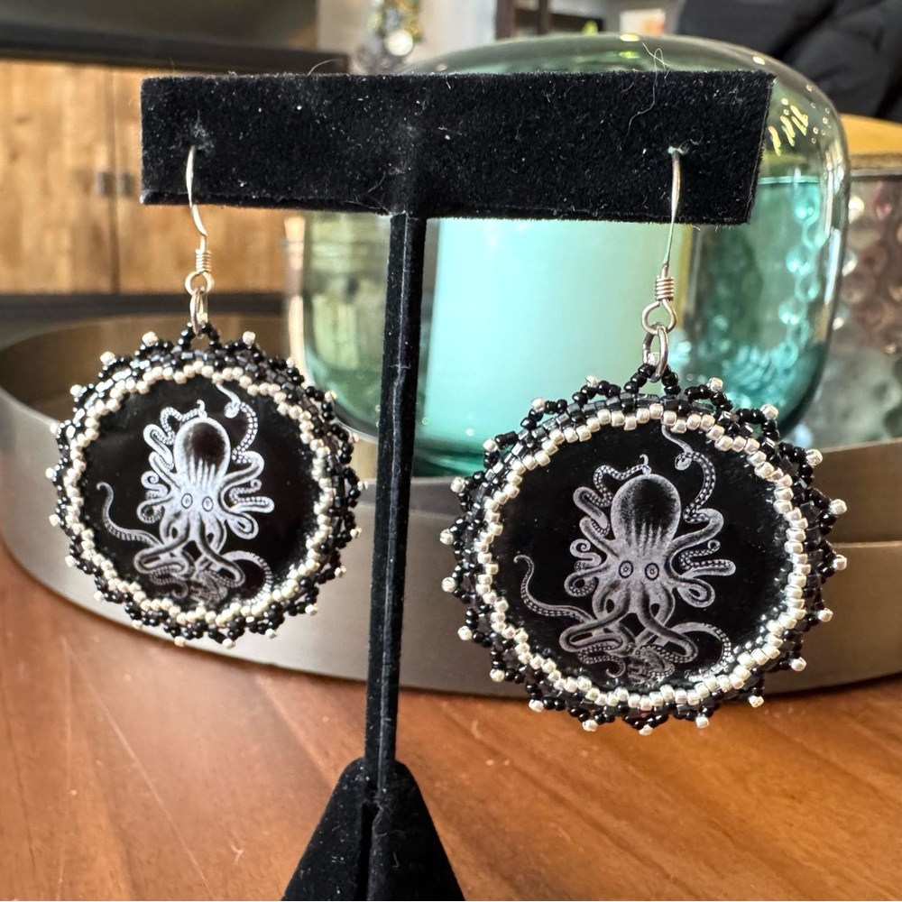 Artisan Octopus Dangle Earrings